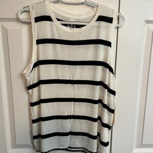 NWT Halogen Bethany Stripe Tank